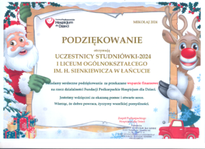 Read more about the article Podziękowanie